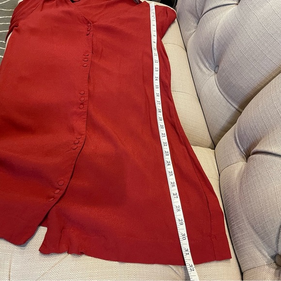 MADEWELL Size S Brick Red Shirt Dress - Picture 7 of 8